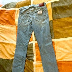 Mens Paige Federal Slim Extra Long Jeans 33x36. Name of jean is Roller